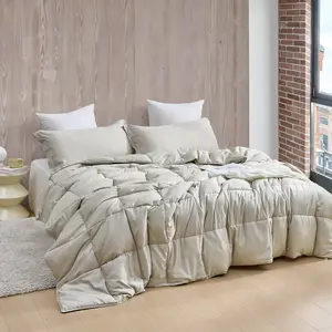 Snorze Cloud Comforter - Coma Inducer Ultra Cozy Bamboo - Oversized Comforter in Pumice Stone