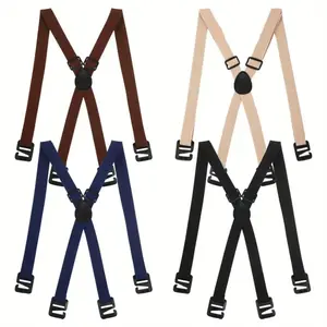 4PCS Hidden Suspenders for Men – Adjustable Under Clothing Shirt Holders