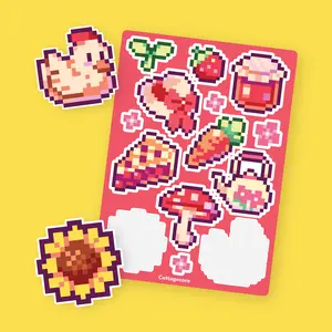 Cottagecore Sticker Sheet