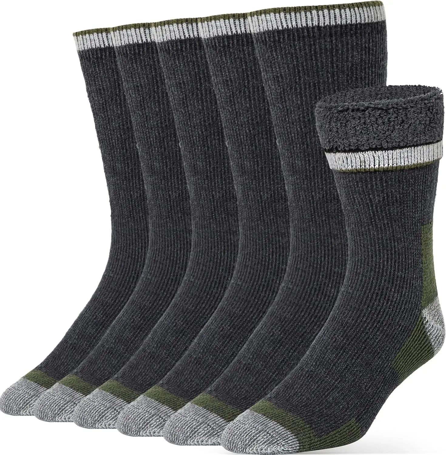 Alvada Merino Wool Hiking Socks Thermal Warm Crew Winter Boot Sock For Men & Women 3 Pairs