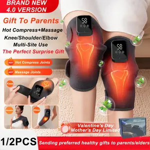 1. PC heat protection knee pad, heat-fusion heating knee joint massager, three-in-one heating and massaging knee, shoulder and elbow protector, vibrating knee joint heating pad, 3 massage levels and 3 temperature adjustable levels