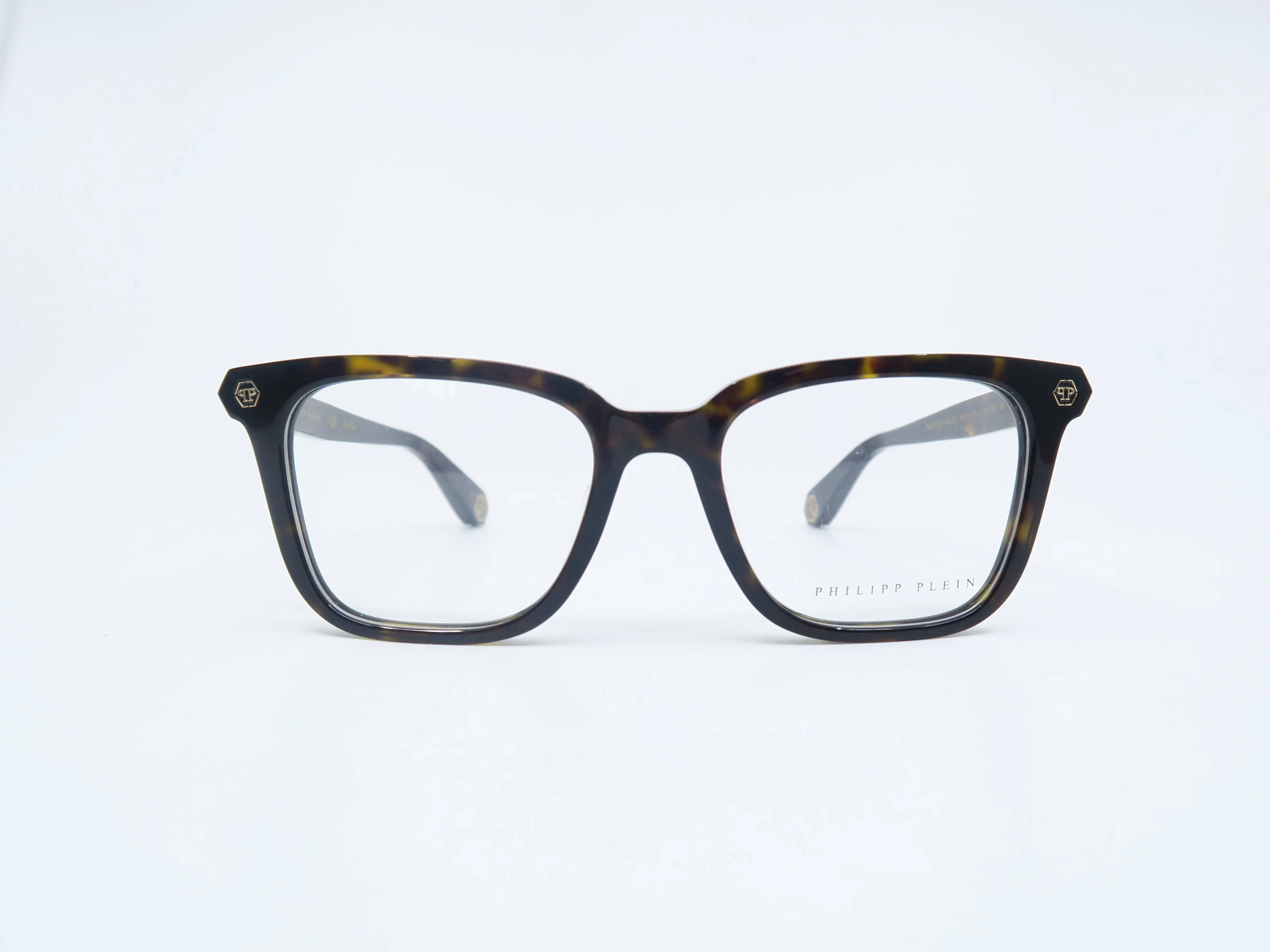 Philipp Plein FIRST TOUCH VPP015 Col.O722 Havana New Unisex Eyeglasses Frames