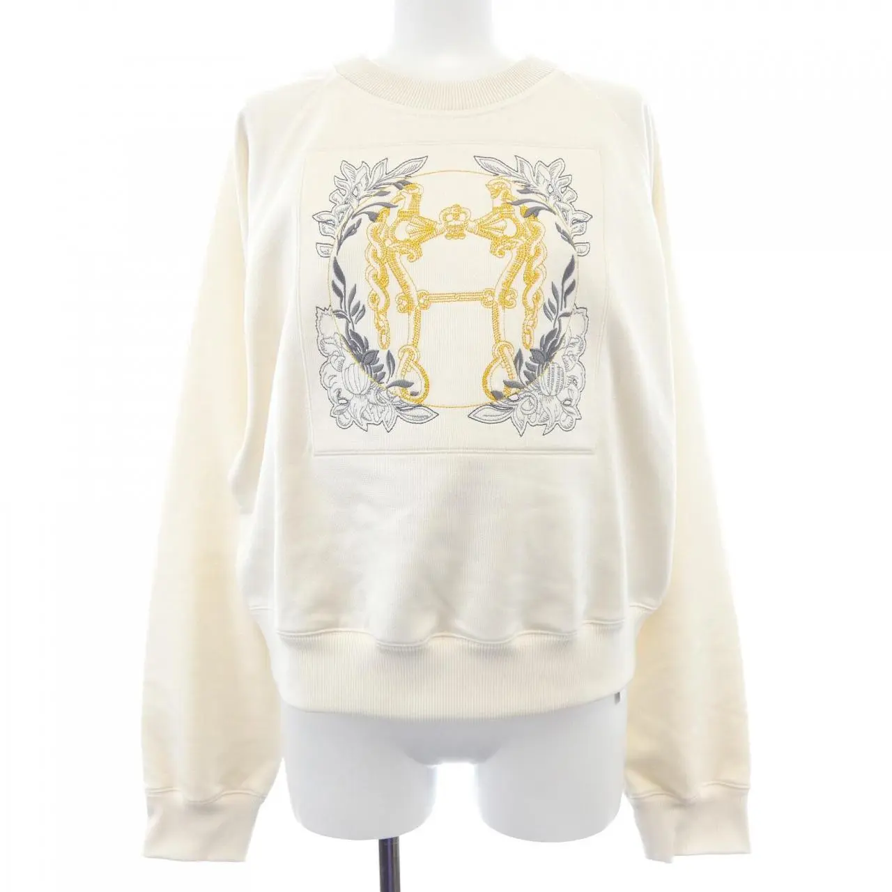 Pre-owned HERMÈS Cotton Small Leather Goods Hermes Della Cavaleria Sweatshirt
