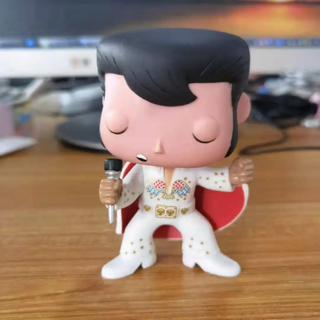 10cm Elvis Theme Unboxed Vinyl Collectible Doll - Home Decor Statue, Anime Decor Art Toy (Home Supplies Figurine), Vinyl Figure