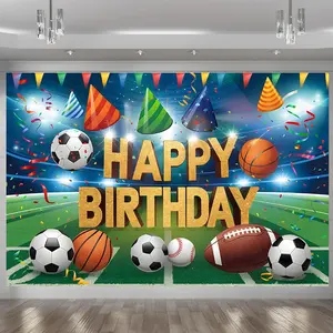 1pc, 90th Birthday Party Banner, Polyester 100% , Versatile Seasonal Wall Decor, Home & Room Decoration, Durable Photo Backdrop for Celebrations Ornaments White