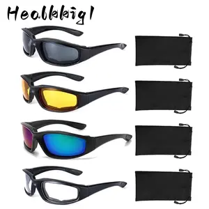 4 Pair Motorcycle Glasses Riding Glasses and Bicycle Riding Glasses Motorcycl