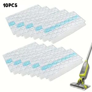 10pcs, Compatible with Shark Vacuum Accessories – Compatible with Shark Vacmop Models VM250, VM251, VM252, VM200, VM180, VM190, VC205, QM250, VM190, VM200P12 – For All Hard Floors – Great Household Cleaning Pads-Available All Year Round