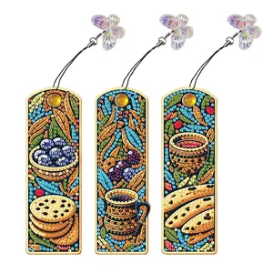 3Pcs Butterfly Patterns DIY Irregular Shaped Diamonds Diamond Bookmark Art Projects Diamond Painting Art Bookmarks for DIY Making Beginners Adult Art Craft Supplies