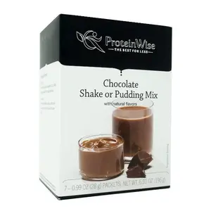 Milk Chocolate Meal Replacement Shake or Pudding, Low Carb, High Protein, 7/Box, 100 Calories