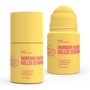 Ingrown Hair Roller Serum – AHA + BHA Razor Bump Treatment for Bikini Line, Underarms, Legs & Face – Salicylic Acid, Glycolic Acid, Niacinamide & Aloe Vera Clear Ingrowns, Calm Irritation & Fade Dark Spots