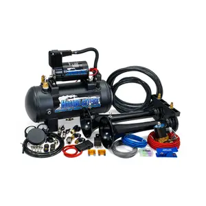 HornBlasters Rocker 127H Air Horn Kit | Extremely Loud & Versatile | 12-Volt DC | 1.5-Gallon 120 PSI | Vehicle Mounted Horn | Car Accessories