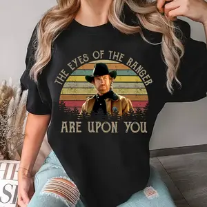 Walker Texas Ranger Shirt, Vintage Chuck Norris, Western Series Cowboy