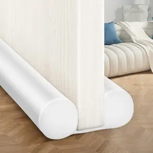 Under Door Draft Stopper Cold Air Blocker - Large Doors Seal Gap Bottom of Doors 36" Adjustable 30" 32" 34" Weather Stripping Noise Blocker Interior Front Door Sweep Soundproof Door Accessories