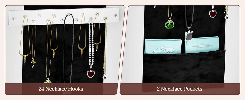 Miuvanity 5-in-1 360 Swivel Jewelry Cabinet with LED Light
