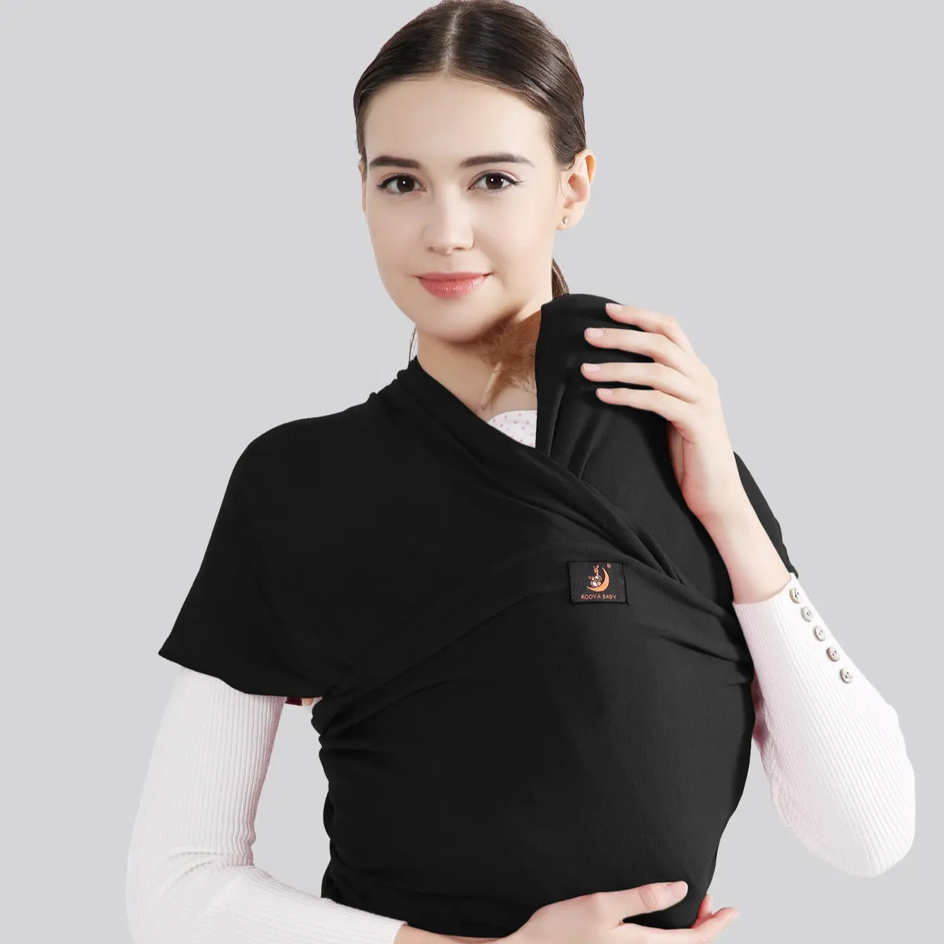 Baby Cotton Adjustable Multifunctional Newborn Wrap Carrier Backpack, Breathable Front Carry Baby Sling, Easy Wear Travel Bag, Adjustable Ergonomic Carrier, Lightweight Infant Carrier, Hands Free Carrier, Newborn Sling Carriers