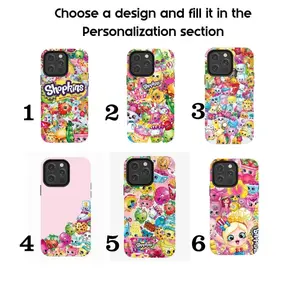 Shopkins Cartoon Print Themed Phone Case For Iphone, Samsung, Available, Childhood Memories