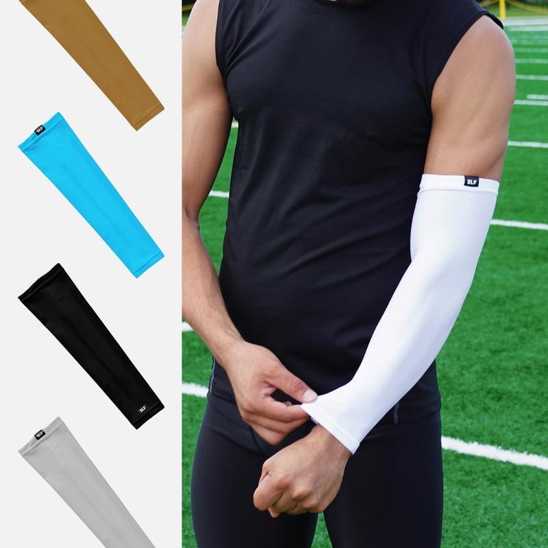 SLEEFS Basic Sports Arm Sleeve Compression - Multiple Colors - Comfort for Adult Youth Nylon Spandex Material UVA UVB Protection Machine Washable Versatile for All Sports