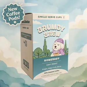 Homebody Light Roast Coffee Pods - Brumby Brew - 12 Pods