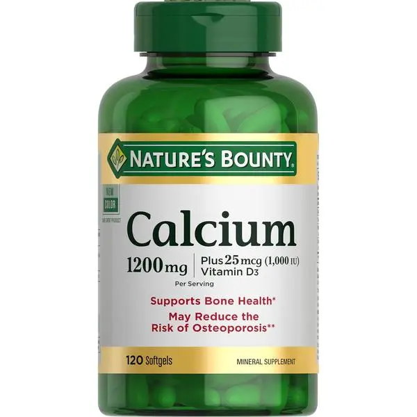 Nature's Bounty Calcium 1200mg with Vitamin D3, 220 Softgels