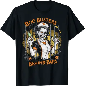 Correctional Nurse Halloween Spooky Nursing Trick Or Treat T-Shirt - Jessicajon Shop 58B0DD9B3SP2