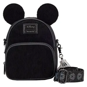 Loungefly Disney Mickey Mouse Classic Corduroy Convertible Mini Backpack & Crossbody Bag, Loungefly Backpack