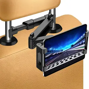 Car Headrest Phone Holder for Kids Back Seat - Compatible with iPhone, Samsung and Other Cell Phones - Adjustable Phone Holder