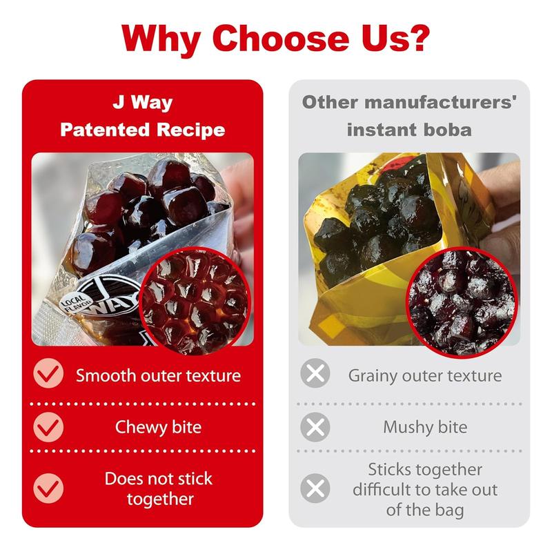 J WAY Instant Boba Bubble Pearl Variety Milk Tea Fruity Tea Kit with Authentic Brown Sugar Caramel Fruity Tapioca Boba, Ready in Under One Minute, Paper Straws Included - Gift Box - 10 Servings