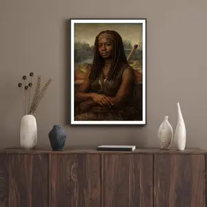 Michonne Mona Lisa Poster, Meme Michonne Mona Lisa Movie Poster
