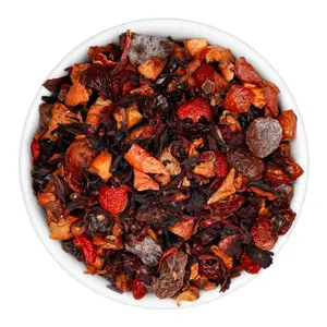 Wild Cherry Hibiscus Fruit Tisane - Loose Leaf Fruit Herbal Tea - Fusion Teas