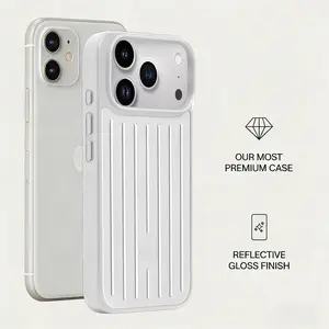 Non-Slip Textured Ripple Polymer Phone Case - High-Grade Rigid PC – for iPhone 17/16/15/14/13 Pro Max, Pro Plus and Air, Shockproof Cell Phone Case【NON-METAL】