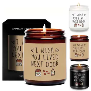 Lavender Scented Candle, 1 Count Aromatherapy Candle Decor Gift, Romantic Gift for Anniversary Wedding