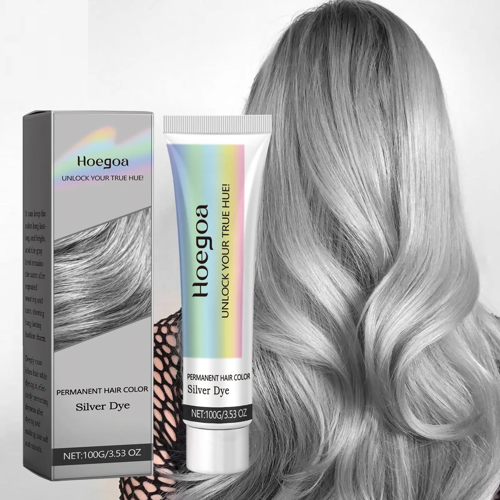 Grey Hair Cream, Moisturizes Hair For A Long Time, Haircare, Gray Hair