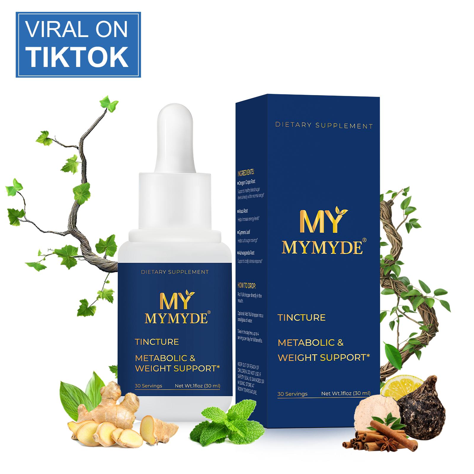 MYMYDEMetabolic Support Liquid Herbal Drops* | Antioxidant Rich, Alcohol-Free, Clinically-Tested, Certified Gluten-Free, PETA Certified Vegan & Cruelty-Free, Third Party Tested, Plant-Based, Made in the USA