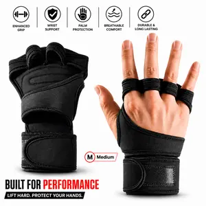 Premium Unisex Weightlifting Training Gloves with Adjustable Straps Non Slip Grip Breathable Comfort Wrist Support for Gym Fitness Bodybuilding Cross Training