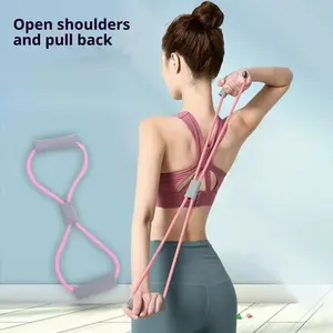 BIGWIG Elastic Resistance Band, Figure-Eight Resistance Band, Multi-functional Fitness Accessory, Stretches Arms, Chest, Shoulders, and Back, Home Stretching, Fitness Rope, Suitable for Adults, Beginners, Enthusiasts, and Professionals