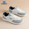 HOBIBEAR Women's Low Top Bunion-Friendly Casual Athletic Sneakers - Plain Walking Shoes for Women, Flexible Fabric, Wide Toe Box, Synthetic, Closed-Toe, Rubber-TPE-TPR Sole, Laces, Movement Support, All-Day Wear, Fashion Design, All-Seasons Versatility
