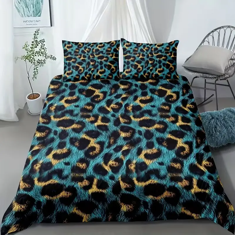 Fashion Leopard Print 3D Stereo Super Set, Home Decor Accessories, Perfect for Bedroom Decoration, Stylish Living Room Essentials