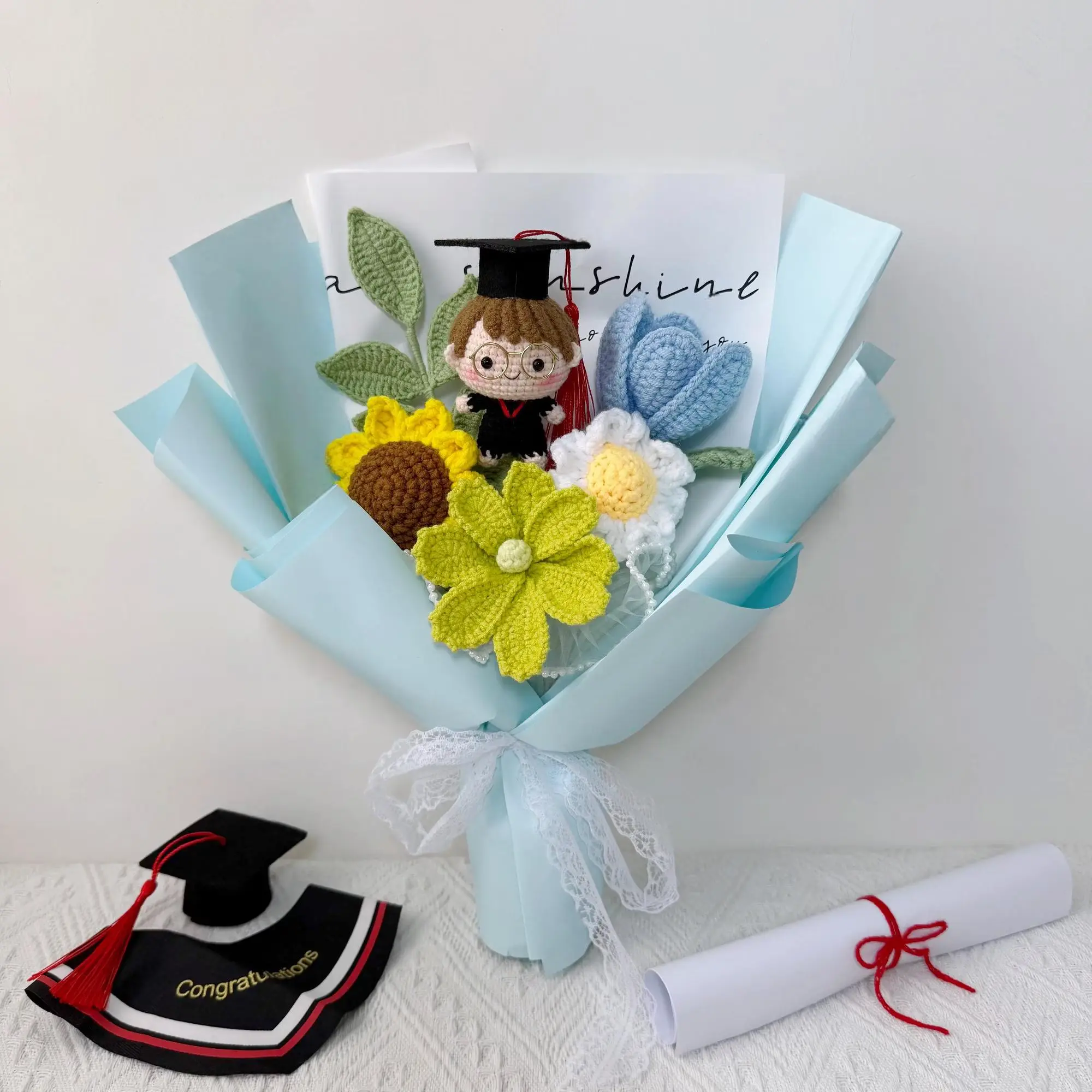 Fleur de Cochon Artificielle au Crochet, Bouquet Tissé à la Main Kawaii, Cadeau de Saison de Remise de Diplôme, Décoration de la Maison, 03/présidence, DIY, 1 Pièce 15 Fleur de Cochon Artificielle au Crochet, Bouquet Tissé à la Main Kawaii, Cadeau de Saison de Remise de Diplôme, Décoration de la Maison, 03/présidence, DIY, 1 Pièce 15