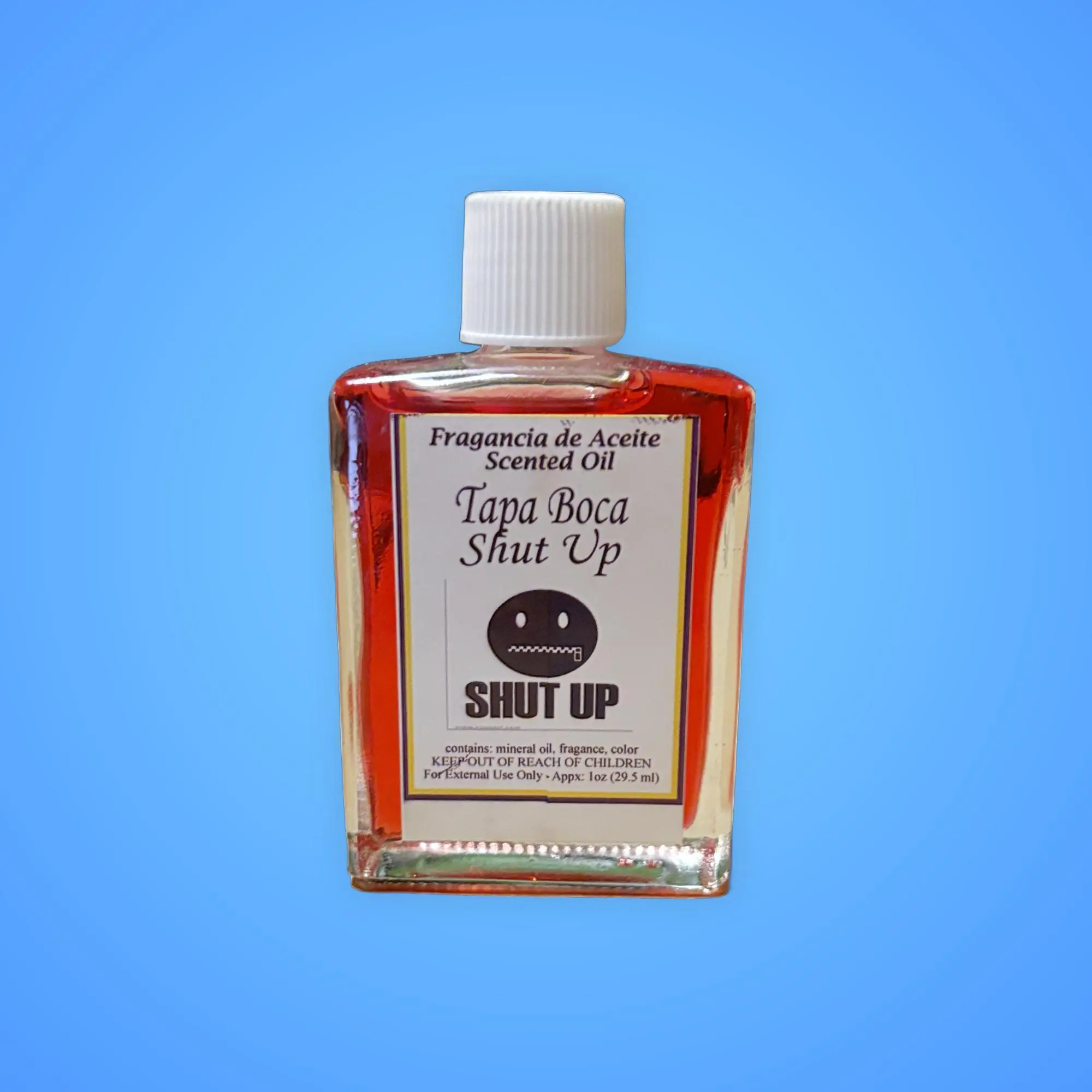 Tapa Boca Shut Mouth Body Scented Oil, 1 oz Bottle, Soothes Calming Oil, Prop 65 Safe with Magical Work Effect, One Bottle