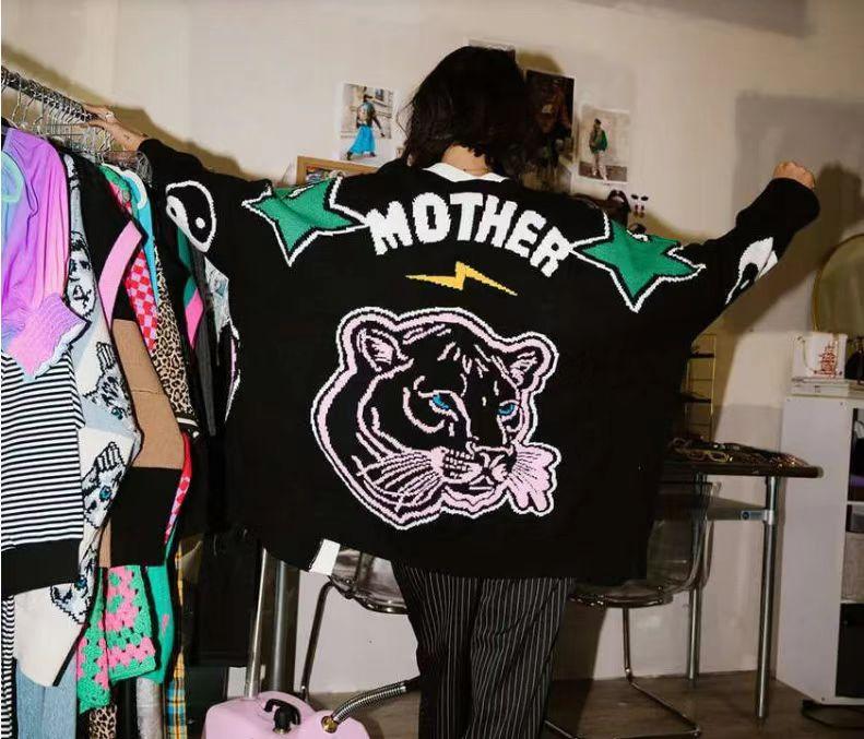 LALA Stylish and relaxed embroidered women's cardigan