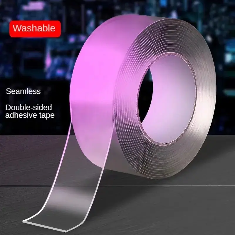 Nano Double-sided Tape Traceless Hook Adhesive Acrylic Double-sided Tape Transparent Tape Waterproof Nano Adhesive