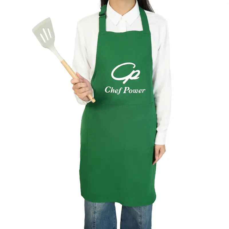 Chef Power Basic Kitchen Aprons - Braided Cross-Back, Abrasive Resistant, Breathable, Machine Washable, Cleaning & Gardening Ready, Unisex with Pocket Home Supplies for Cooking/Grill