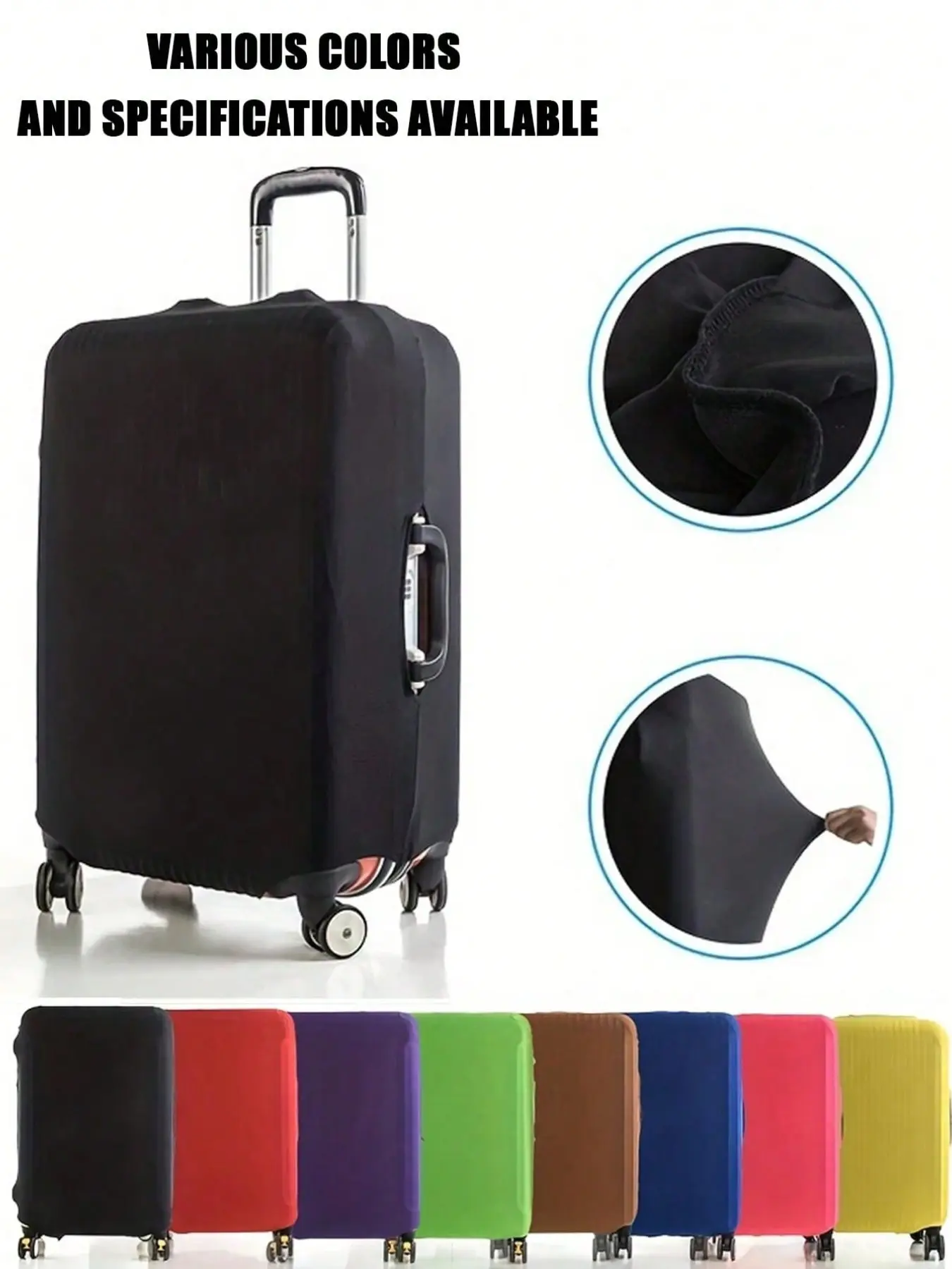 High-Elasticity 300-Gram Thickened Luggage Dust Cover, Protective Anti-Friction Cover for Trolley Cases and Suitcases, Durable Storage Solution, Versatile Travel Accessory, Luggage Covers