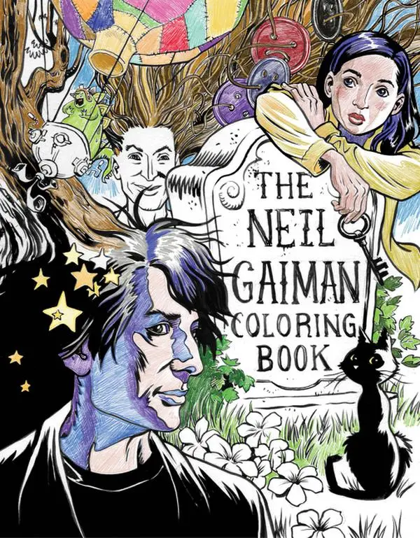 The Neil Gaiman Coloring Book: Coloring Book for Adults and Kids to Share by Neil Gaiman||Jill Thompson [Paperback Book]