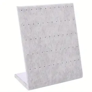 1pc Earring Display Stand, Gray and Black Earring Display Stand—Compact Jewelry Display Stand, Hanging Jewelry Organizer, Earring and Necklace Chain Display Stand