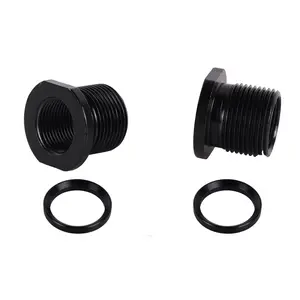 Thread Protector, 1/2 x 28 Convert to 5/8x24 with Crush Washer Steel (2pack)