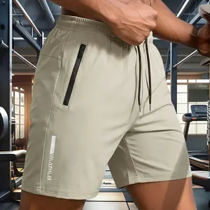 Men’s athletic casual shorts, men’s drawstring zip-fly solid-color shorts, suitable for sports fitness, everyday wear, golf, and tennis; men’s shorts | summer shorts