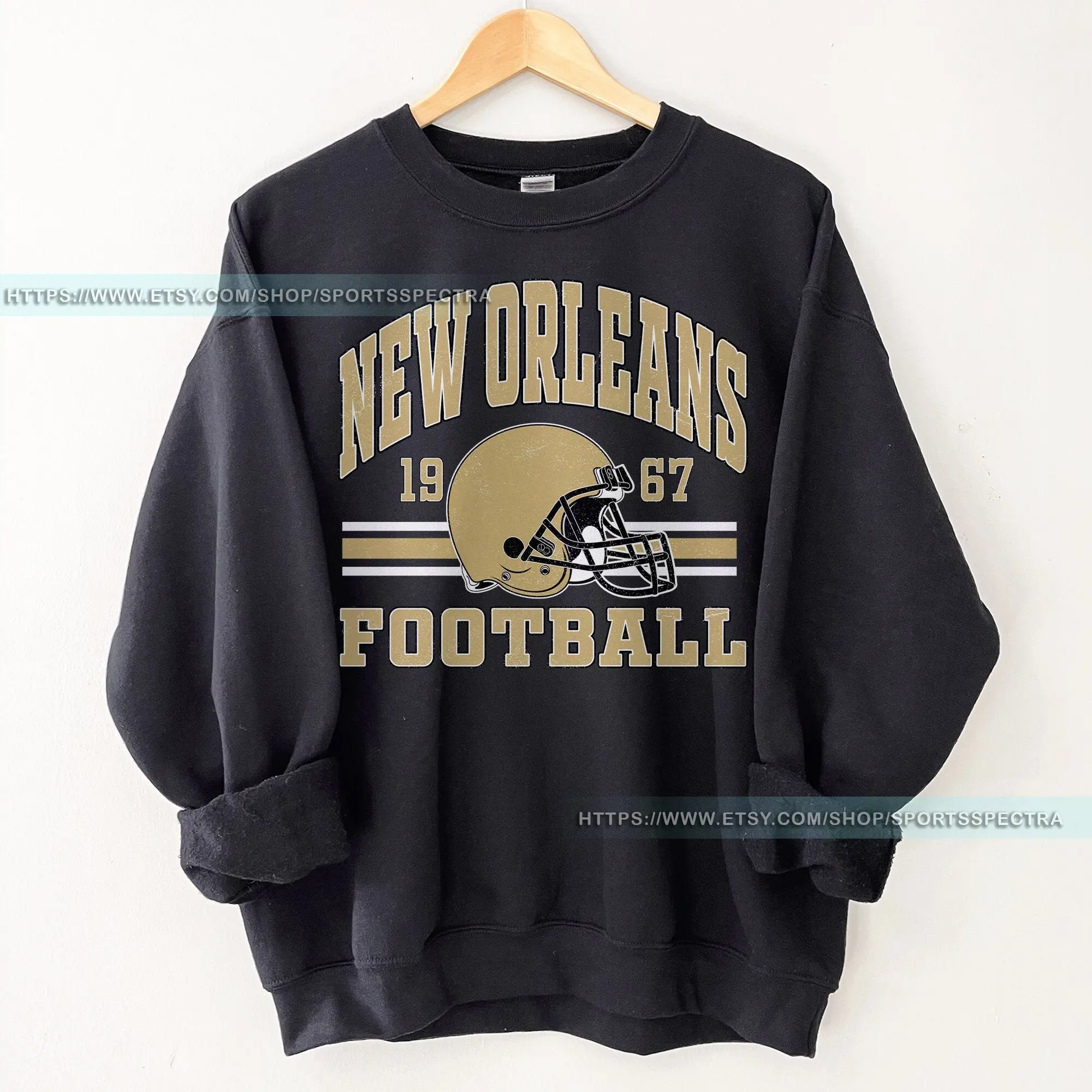 [Sale Up To 50%] New Orleans Football Vintage Sweatshirt, New Orleans Football Sweatshirt, Retro Saint Football shirt, Sunday Football, Gift For Fan, Trendy USA Cotton Fabric