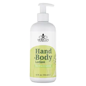 Morgan Cosmetics Hand & Body Lotion Tea Tree & Lemon 12 oz