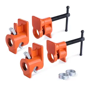 #JumpstartSale PONY 2-Pack 52 Wood Gluing Pipe Clamp Fixture for 1/2 Inch Black Pipe